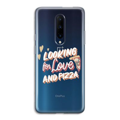 Pizza is the answer: OnePlus 7 Pro Transparant Hoesje