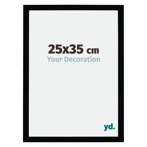 Fotolijst 25x35cm Zwart Hoogglans MDF Mura