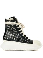 Rick Owens DRKSHDW baskets montantes à détails d'œillets - Noir