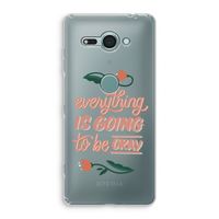 Optimistic flower girl: Sony Xperia XZ2 Compact Transparant Hoesje