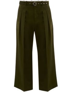 JW Anderson pantalon de costume à plis marqués - Vert