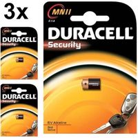 3 Stuks - Duracell A11 MN11 11A 6V Security alkaline batterij - thumbnail