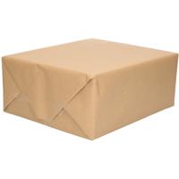 2x decoris inpakpapier / cadeaupapier - gerecycled kraft papier- bruin - 200 x 70 cm - hobby