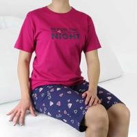 Dames shortama katoen - "in for the Night"