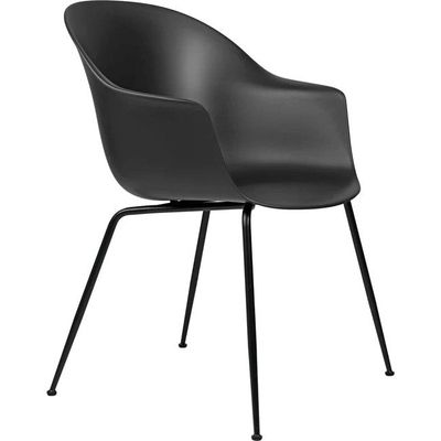 Gubi Bat eetkamerstoel zwart staal Black