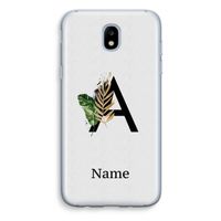 Charcoal Flora: Samsung Galaxy J5 (2017) Transparant Hoesje