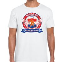 Wit Holland drinking team rwb t-shirt heren - thumbnail