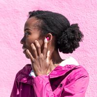 JLab JBuds Mini Headset Draadloos In-ear Oproepen/muziek Bluetooth Roze - thumbnail