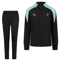 Cruyff Mellite Trainingspak 1/4-Zip Kids Zwart Blauw