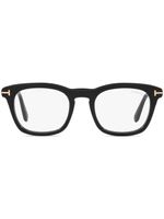 TOM FORD Eyewear lunettes de vue carrées à plaque logo - Noir