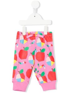 Stella McCartney Kids pantalon de jogging en polaire à imprimé - Rose