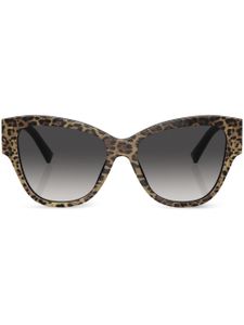 Dolce & Gabbana Eyewear lunettes de soleil à monture papillon - Noir