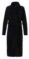 Ten Cate Badjas fleece met kimono kraag zwart