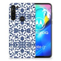 Motorola Moto G8 Power TPU Case Flower Blue - thumbnail