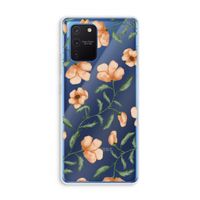 Peachy flowers: Samsung Galaxy Note 10 Lite Transparant Hoesje