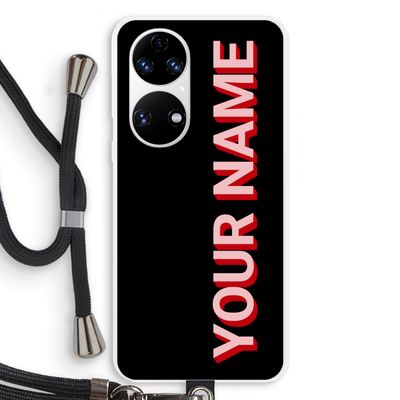 Namecase: Huawei P50 Transparant Hoesje met koord