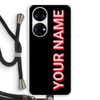 Namecase: Huawei P50 Transparant Hoesje met koord
