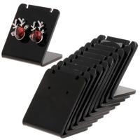 10 stuks/set oorbellen plank display stand houder L vorm rechthoek acryl professionele oor Stud sieraden Toon beugel rack show (zwart)