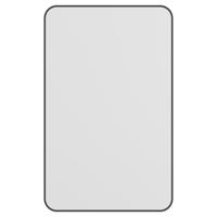 Spiegel Haceka Deco Rechthoek Afgeronde Hoeken 80x50cm Mat Zwart