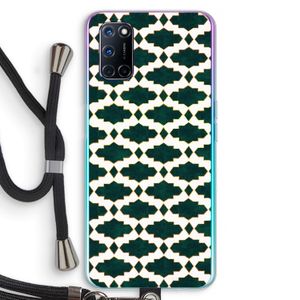 Moroccan tiles: Oppo A52 Transparant Hoesje met koord