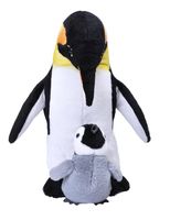 Pluche keizers pinguin met baby knuffel 38 cm speelgoed   -