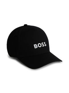 BOSS Kidswear casquette en coton à logo appliqué - Noir