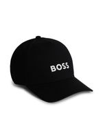 BOSS Kidswear casquette en coton à logo appliqué - Noir - thumbnail