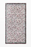 Rechthoekige bloemen sjaal - WHITE - U