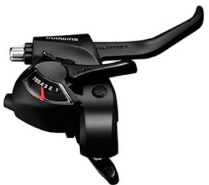 Shimano Versteller (links) met remhendel 3 speed Tourney ST-EF41 zwart