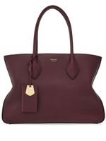 Ferragamo grand sac à main en cuir à logo imprimé - Rouge - thumbnail