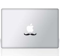 Laptop sticker snor - thumbnail