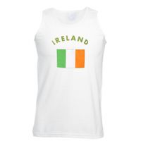 Witte heren tanktop Ierland