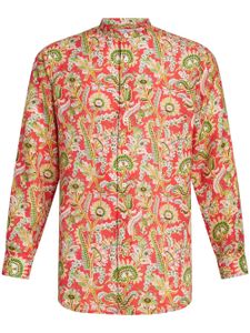 ETRO chemise boutonnée à fleurs - Rouge