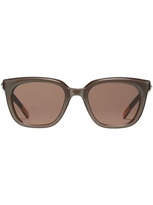 Gentle Monster lunettes de soleil oversize à monture carrée - Marron