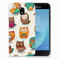 Samsung Galaxy J3 2017 | TPU Hoesje | Vrolijke Uilen Samsung Galaxy J3 2017 | TPU Hoesje | Vrolijke Uilen