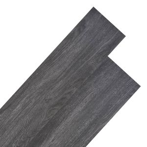 vidaXL Vloerplanken niet-zelfklevend 4,46 m?? 3 mm PVC zwart