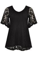 Yoek Tuniek flare | Zwart | Maat XL