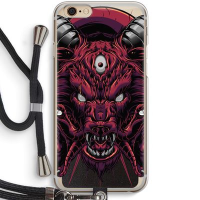 Hell Hound and Serpents: iPhone 6 / 6S Transparant Hoesje met koord