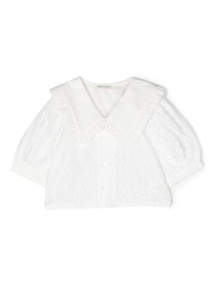 THE NEW SOCIETY chemise en coton à pois - Blanc