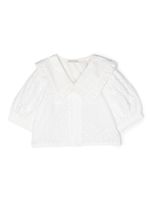 THE NEW SOCIETY chemise en coton à pois - Blanc
