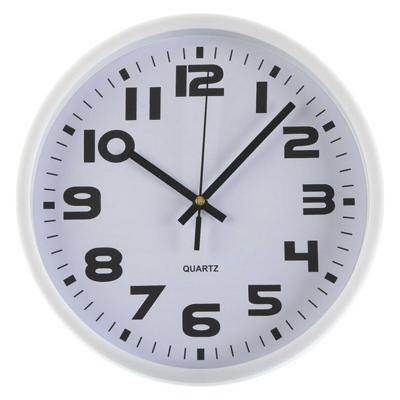Muurklok Versa Wit Plastic 3,8 x 25 x 25 cm