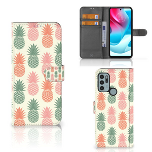 Motorola Moto G60s Book Cover Ananas