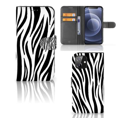 iPhone 12 | 12 Pro (6.1") | Telefoonhoesje | Met pasjeshouder | Zebra iPhone 12 | 12 Pro (6.1") | Telefoonhoesje | Met pasjeshouder | Zebra