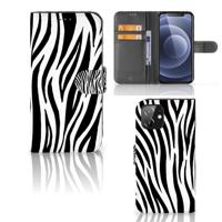 iPhone 12 | 12 Pro (6.1") | Telefoonhoesje | Met pasjeshouder | Zebra iPhone 12 | 12 Pro (6.1") | Telefoonhoesje | Met pasjeshouder | Zebra