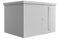Biohort Metalen tuinhuis Neo - Enkele deur - Zilver - 2C (292x236 cm)- Plat dak- Metaal- Biohort Biohort Metalen tuinhuis Neo - Enkele deur - Zilver - 2C (292x236 cm)- Plat dak- Metaal- Biohort