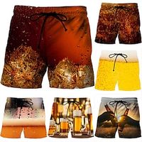 oktoberfest heren boardshorts zwemshorts zwembroeken zomershorts strandshorts zak trekkoord elastische taille grafische prints bier comfort sneldrogend outdoor dagelijks uitgaan mode streetwear 1 2 Lightinthebox - thumbnail