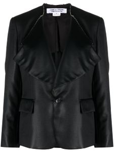 Comme Des Garçons Comme Des Garçons blazer boutonné à revers crantés - Noir