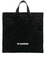 Jil Sander sac cabas à logo imprimé - Noir