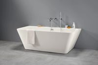 Galva Caldaro back to wall ligbad 170x75cm met badafvoer wit - thumbnail