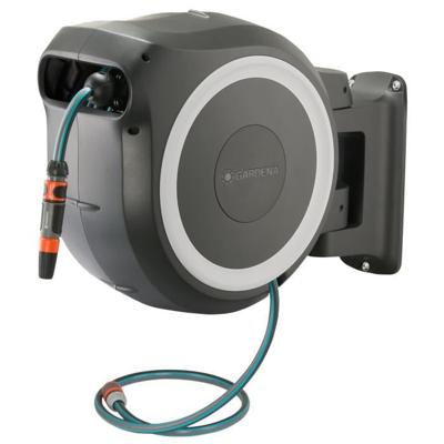 GARDENA Automatische muurhaspel RollUp XL 35 m met witte rand